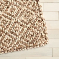 Martha Stewart Nell Bordered Woven 6' X 6' Indoor Square Area Rug
