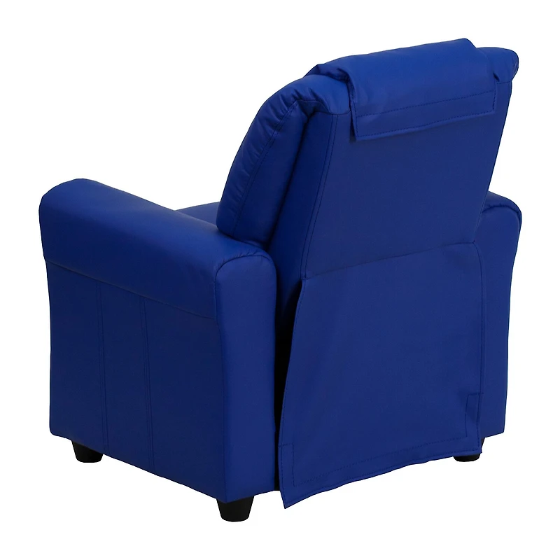Vana Plush Recliner with Cup Holder for Kids