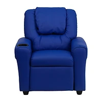Vana Plush Recliner with Cup Holder for Kids