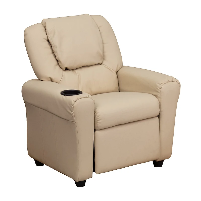 Vana Plush Recliner with Cup Holder for Kids