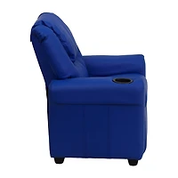 Vana Plush Recliner with Cup Holder for Kids