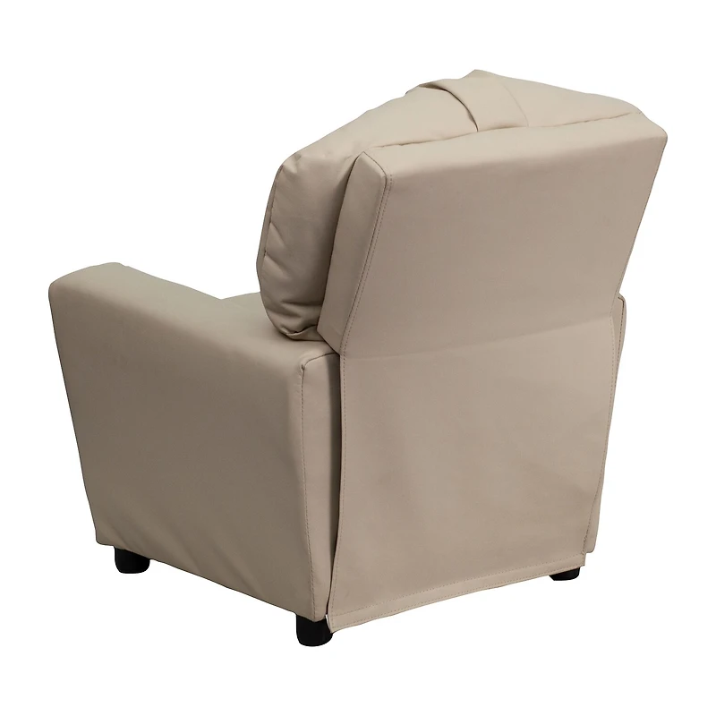Chandler Plush Recliner with Cup Holder for Kids