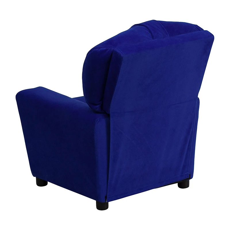 Chandler Plush Recliner with Cup Holder for Kids