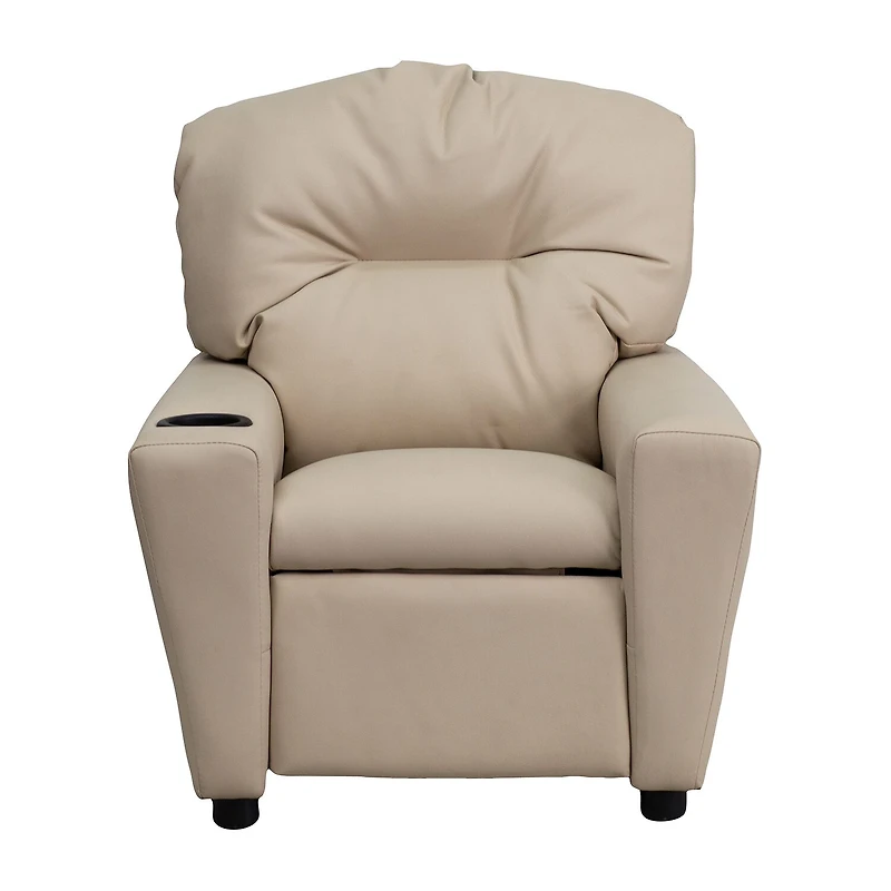 Chandler Plush Recliner with Cup Holder for Kids
