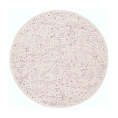 Martha Stewart Edi Floral 6' X 6' Indoor Round Area Rug