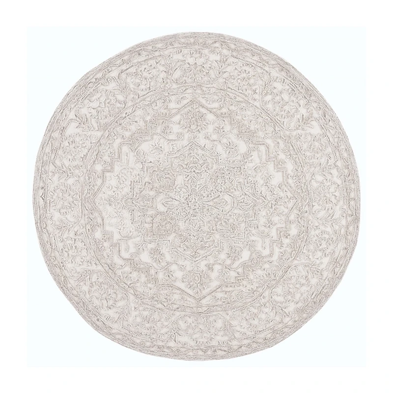 Martha Stewart Zion Bordered 6' X 6' Indoor Round Area Rug