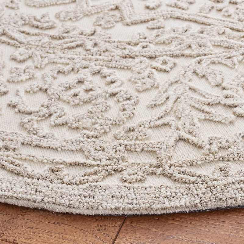 Martha Stewart Zion Bordered 6' X 6' Indoor Round Area Rug