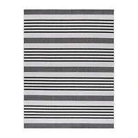 Martha Stewart Ripley Stripe 6'7" X 9' Indoor Rectangular Area Rug"