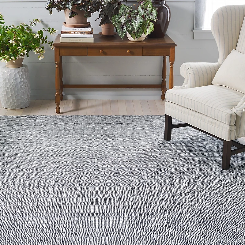 Martha Stewart Ana Geometric Woven 6' X Indoor Square Area Rug