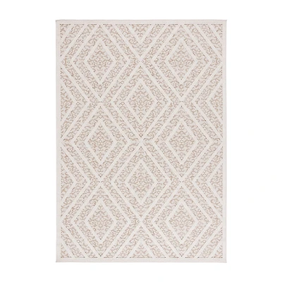 Martha Stewart Iris Geometric Washable 4' X 6' Outdoor Rectangular Area Rug