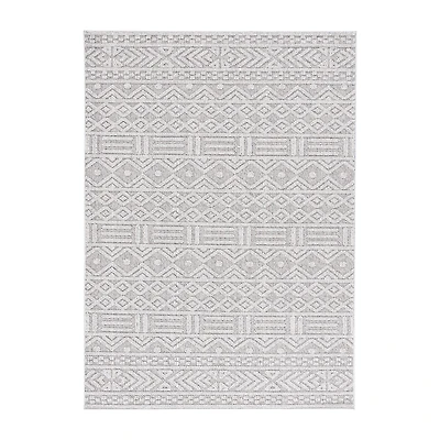 Martha Stewart Lora Geometric Outdoor Rectangular Area Rug