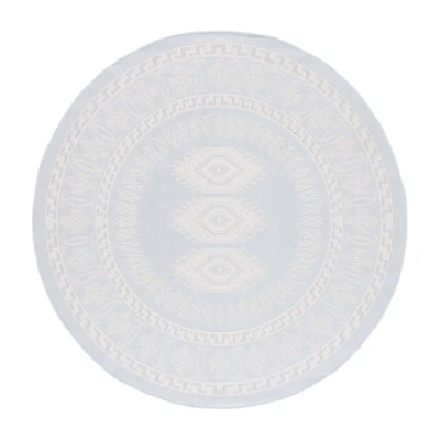 Martha Stewart Meera Medallion 6'7" X 6'7" Outdoor Round Area Rug