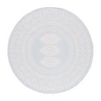 Martha Stewart Meera Medallion 6'7" X 6'7" Outdoor Round Area Rug