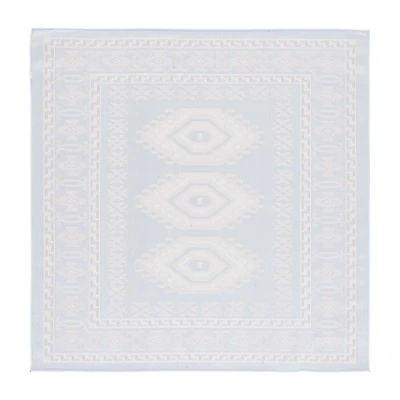 Martha Stewart Meera Medallion Washable 6'7" X 6'7" Outdoor Square Area Rug"