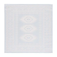 Martha Stewart Meera Medallion Washable 6'7" X 6'7" Outdoor Square Area Rug"