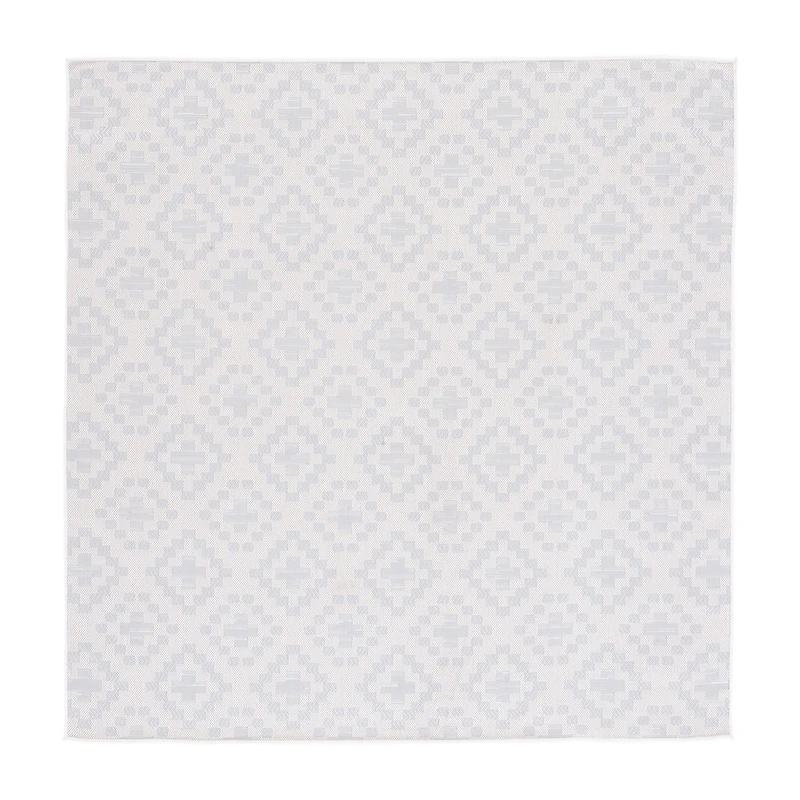 Martha Stewart Robin Geometric Washable 6'7" X 6'7" Outdoor Square Area Rug