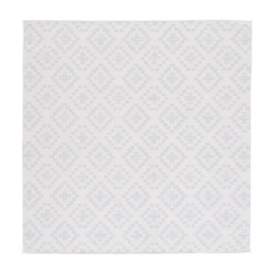 Martha Stewart Robin Geometric Washable 6'7" X 6'7" Outdoor Square Area Rug