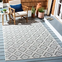 Martha Stewart Robin Geometric Washable 6'7" X 6'7" Outdoor Square Area Rug