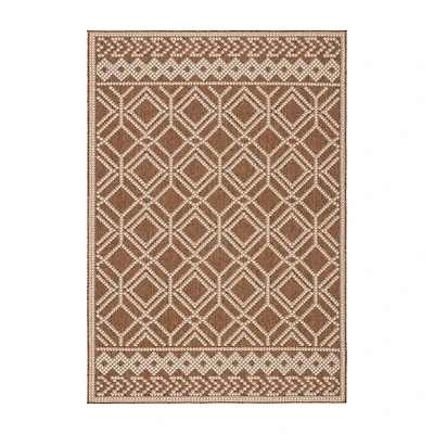 Martha Stewart Ava Bordered Washable Outdoor Rectangular Area Rug