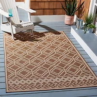Martha Stewart Ava Bordered 6'7" X Outdoor Square Area Rug