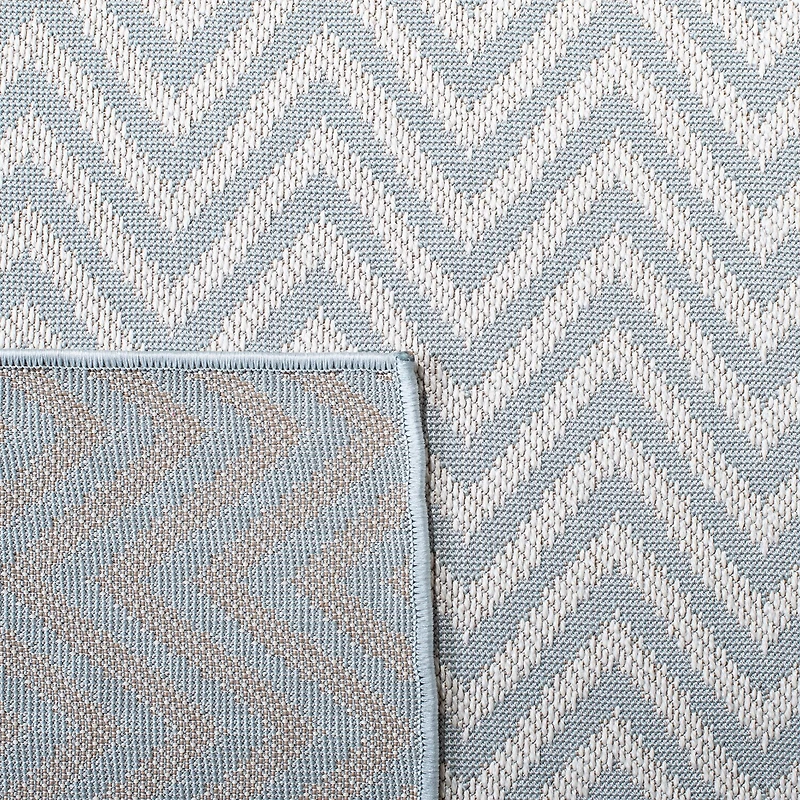 Martha Stewart Romi Chevron Washable Outdoor Rectangular Area Rug