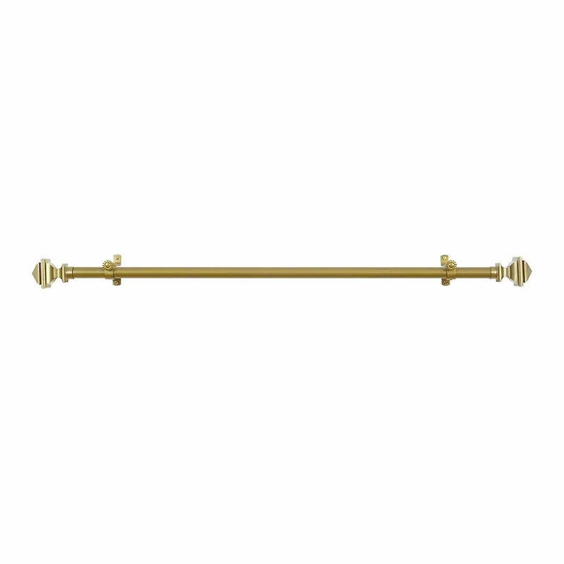 Buono II ¾" Adjustable Curtain Rod with Bach Finial