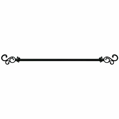 Buono II ¾" Adjustable Curtain Rod with Medley Finial