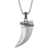 Mens Sterling Silver 24 Inch Pendant Necklace