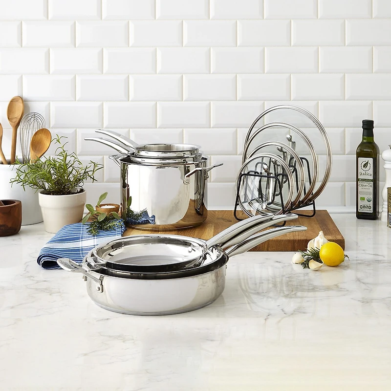 Cuisinart Nesting Stainless Steel 11-Pc. Cookware Set