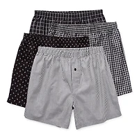 Stafford Woven Mens 4 Pack Boxers 305919