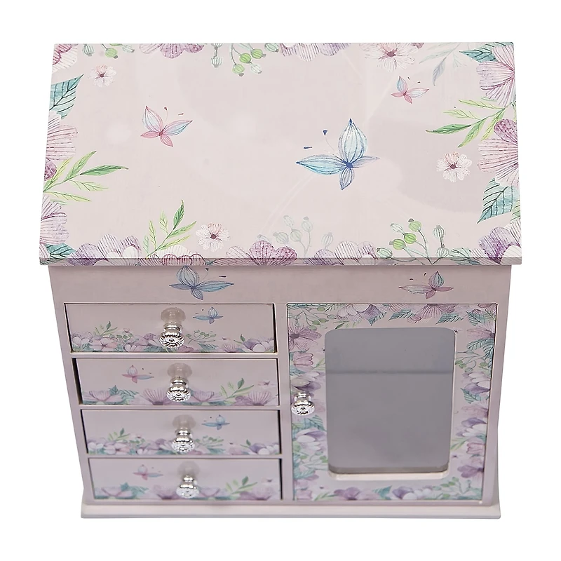 Mele and Co Liliana Ballerina Purple Jewelry Box