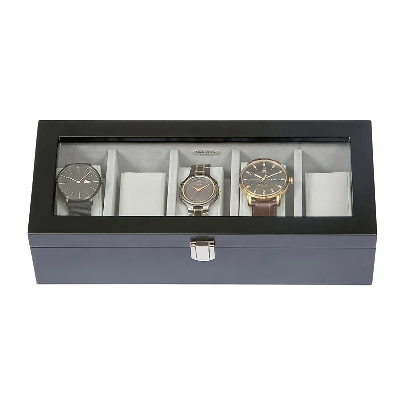 Mele And Co Tate Java-Finish Watch Box