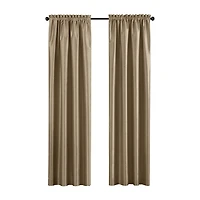 Threadmade Colette Rod Pocket Energy Saving Blackout Single Curtain Panel