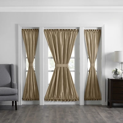 Threadmade Colette Light-Filtering Rod Pocket Door Panel Curtain