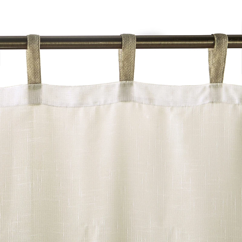Threadmade Darien Tab Top Sheer Single Outdoor Curtain Panel
