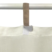 Threadmade Darien Tab Top Sheer Single Outdoor Curtain Panel