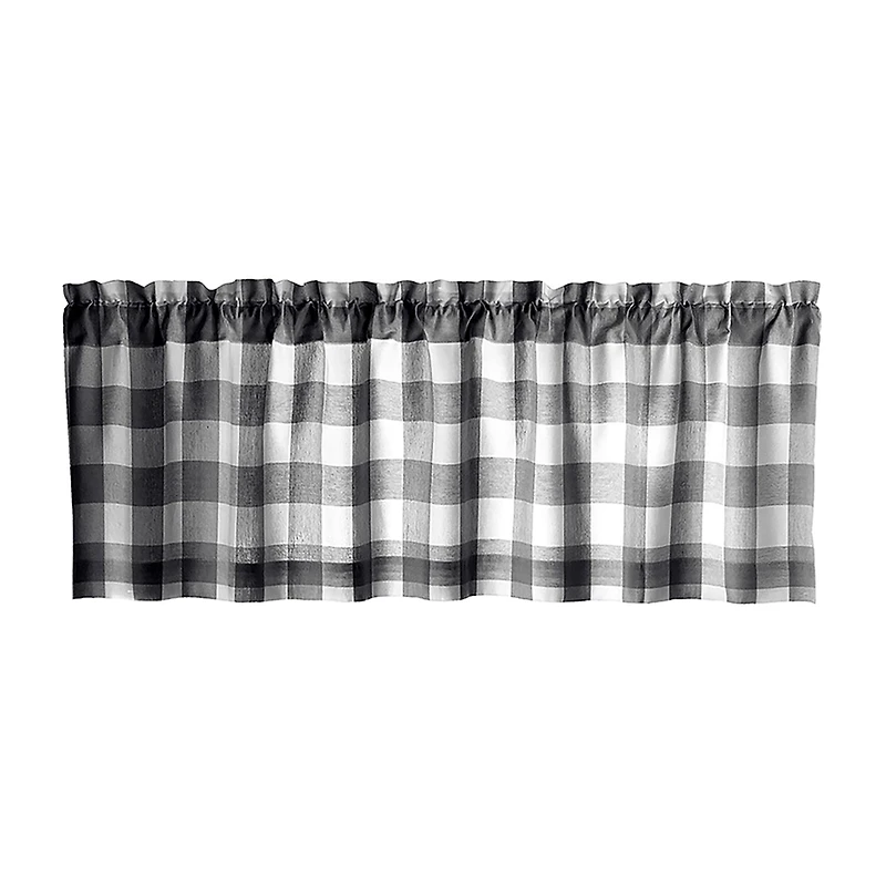Elrene Home Fashions Farmhouse Living Buffalo Check Rod Pocket Valance