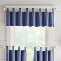 Threadmade Tucker Solid Tab Top Valance
