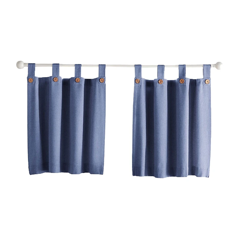 Threadmade Tucker Solid 2-pc. Tab Top Window Tier