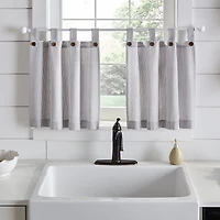 Elrene Home Fashions Tucker Stripe 2-pc. Tab Top Window Tier