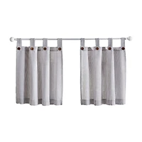 Elrene Home Fashions Tucker Stripe 2-pc. Tab Top Window Tier