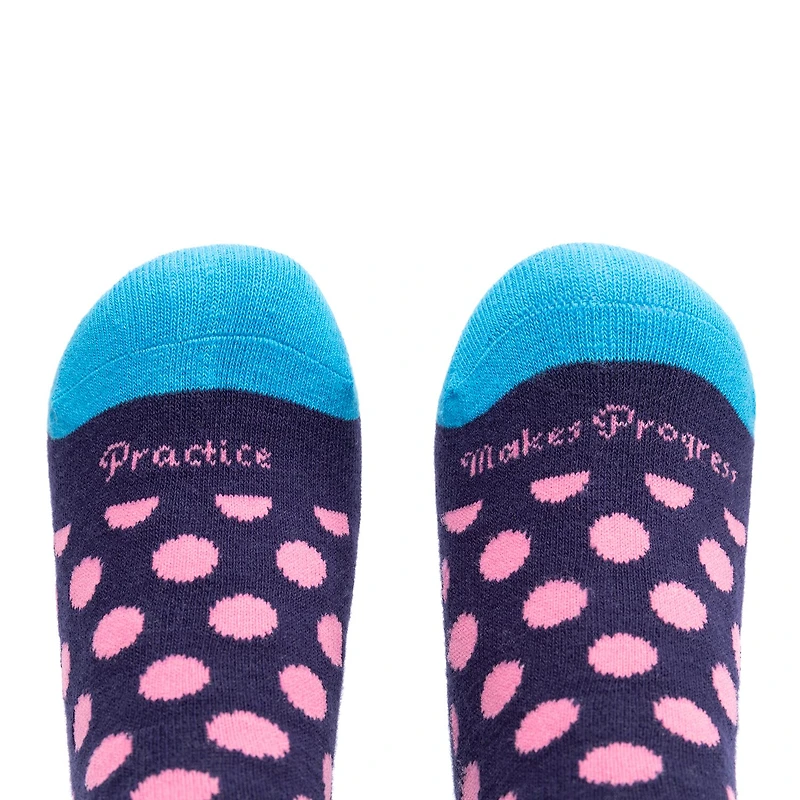 Beedlebug Easy Pull On Little & Big Kid Unisex Adaptive 1 Pair Crew Socks