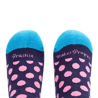 Beedlebug Easy Pull On Little & Big Kid Unisex Adaptive 1 Pair Crew Socks