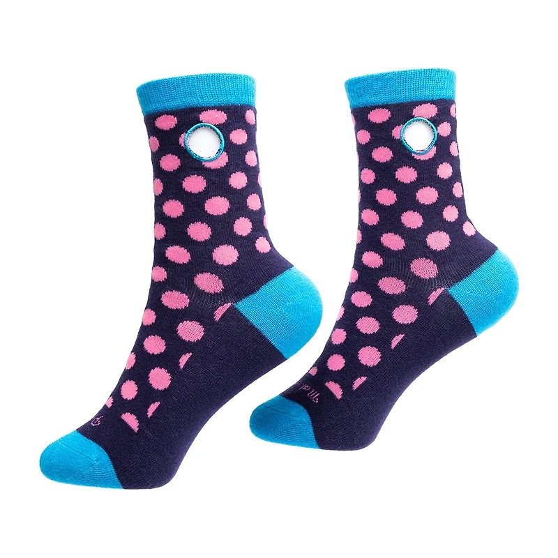 Beedlebug Easy Pull On Little & Big Kid Unisex Adaptive 1 Pair Crew Socks