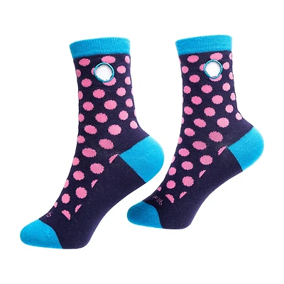 Beedlebug Easy Pull On Little & Big Kid Unisex Adaptive 1 Pair Crew Socks