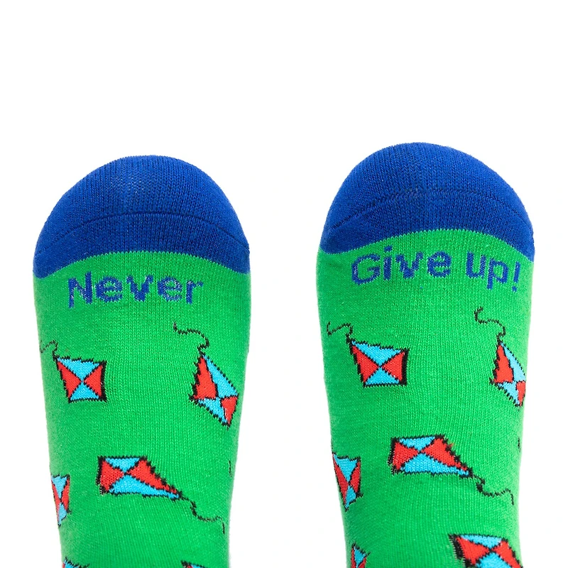 Beedlebug Easy Pull On Little & Big Kid Unisex Adaptive 1 Pair Crew Socks