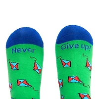 Beedlebug Easy Pull On Little & Big Kid Unisex Adaptive 1 Pair Crew Socks