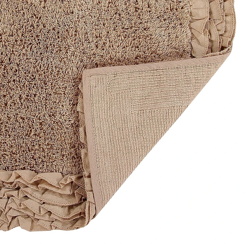 Better Trends Shaggy Border Mat Bath Contour Rug
