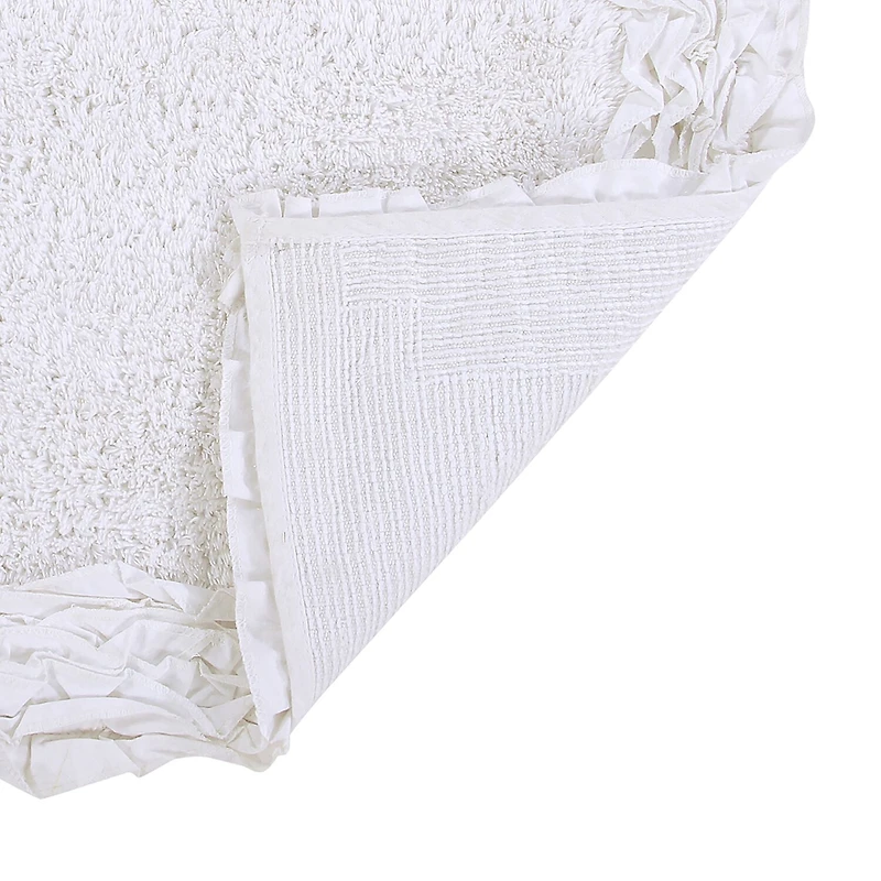 Better Trends Shaggy Border Mat Bath Contour Rug