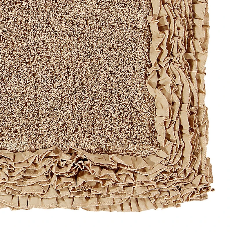 Better Trends Shaggy Border Mat Bath Contour Rug